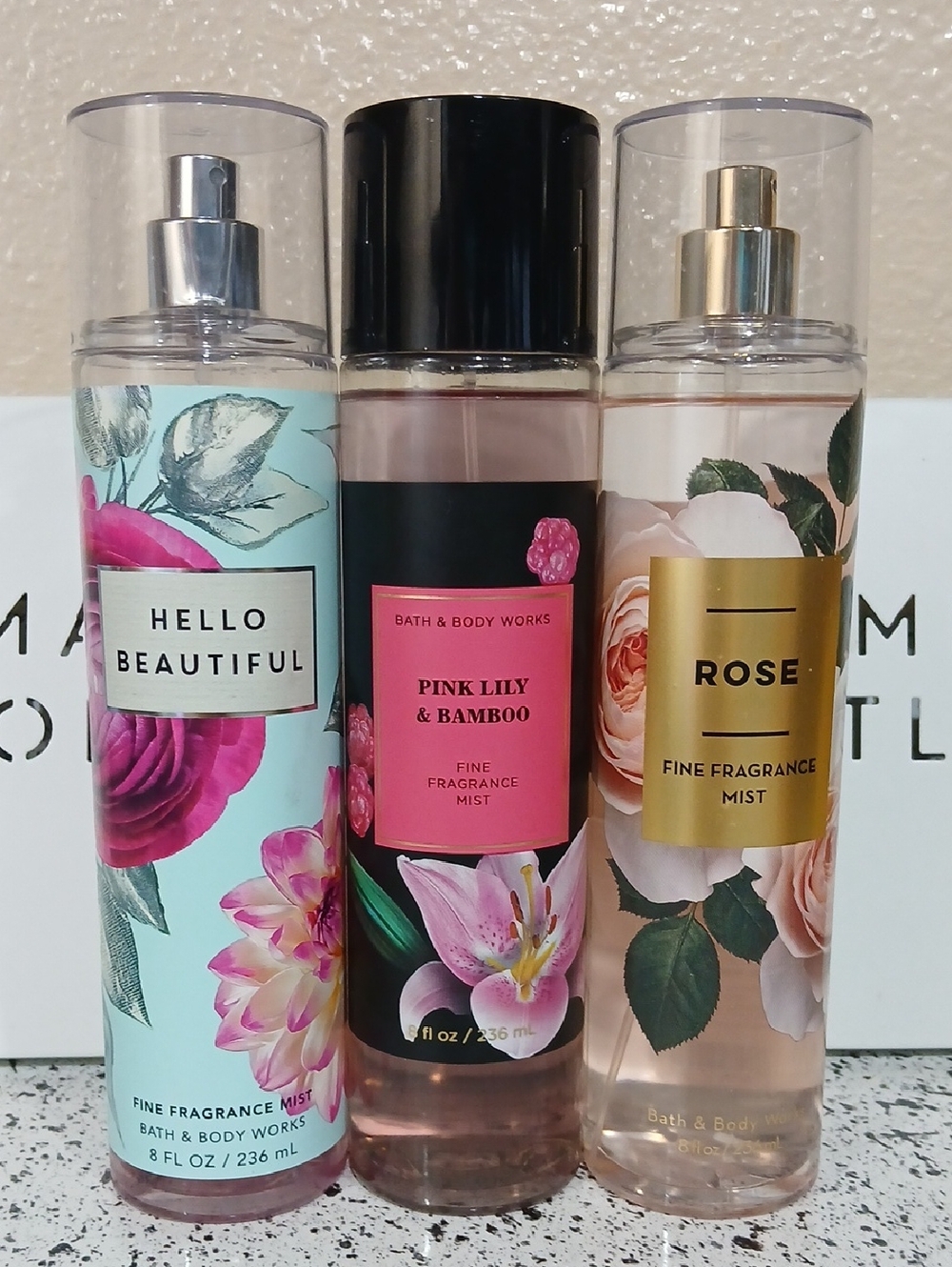 B&BW Floral Fragrance Mist Trio | Hello Beautiful, Rose, Pink Lily & Bamboo